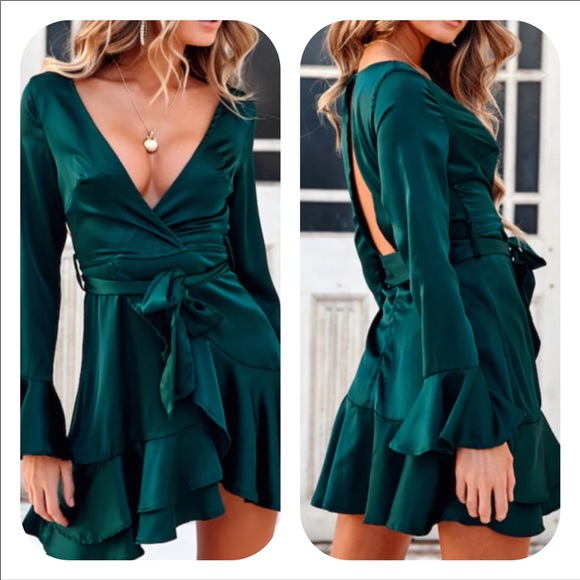 Hello Molly Sail Away To China Jade Satin Dress - Picture 2 of 10